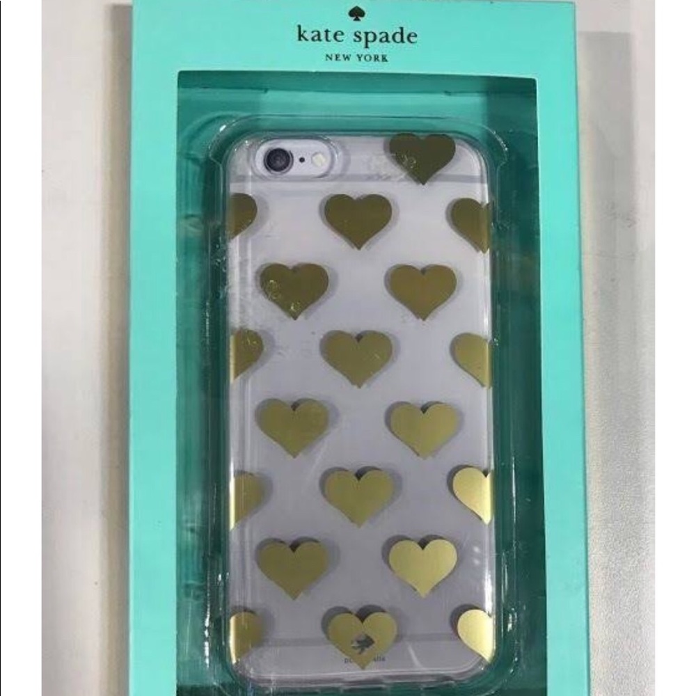 Kate ♠️ Spade iPhone 8 case with hearts